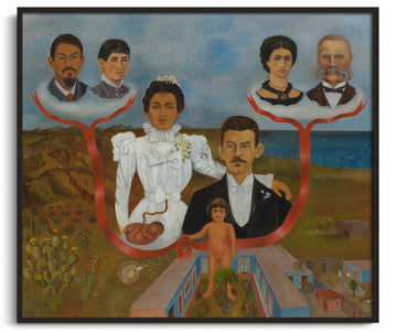 Inspiration Mes grands-parents, mes parents et moi Frida Kahlo - peinture à l'huile