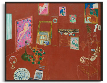 Inspiration L'Atelier rouge Matisse - peinture à l'huile