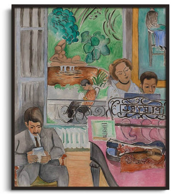 Inspiration La Leçon de musique Matisse - peinture à l'huile